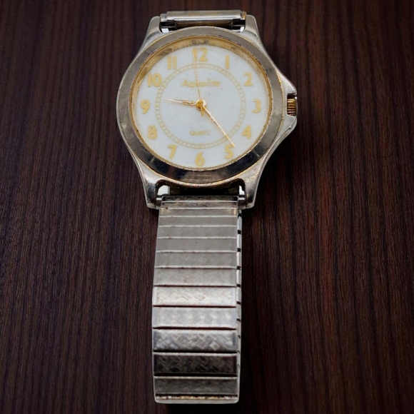 Aqualute Quartz Silver and Gold Analog Watch - Picture 1 of 4